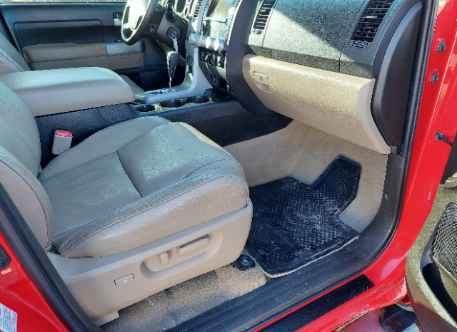 2007 Red Toyota Tundra 4 Door Limited with Leather full